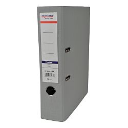 biblioraft-optima-premium-a4-plastifiat-pp-pp-margine-metalica-75-mm-gri